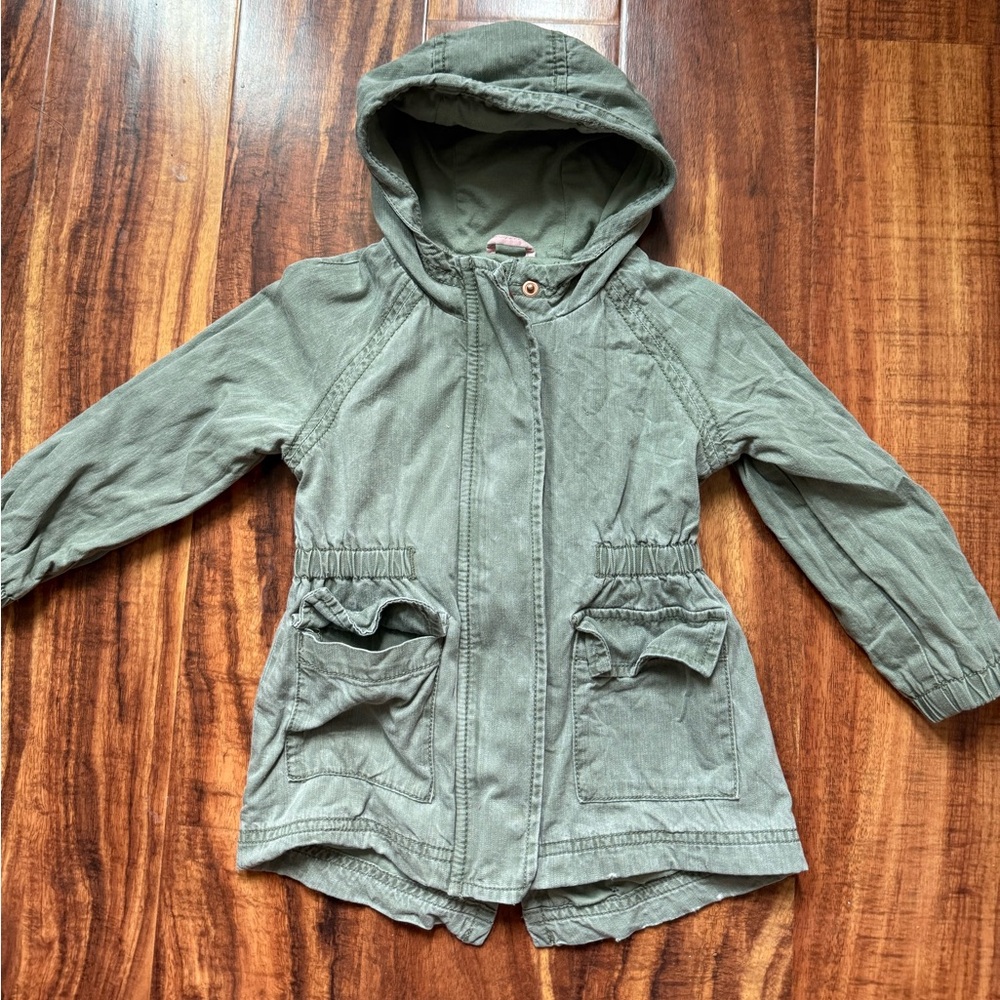 Old Navy Olive Hooded Raincoat for Kids